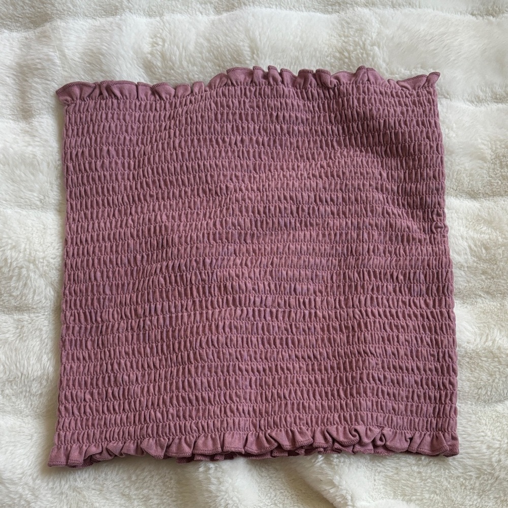 Women’s Purple Smocked Tube Top NWT NEW